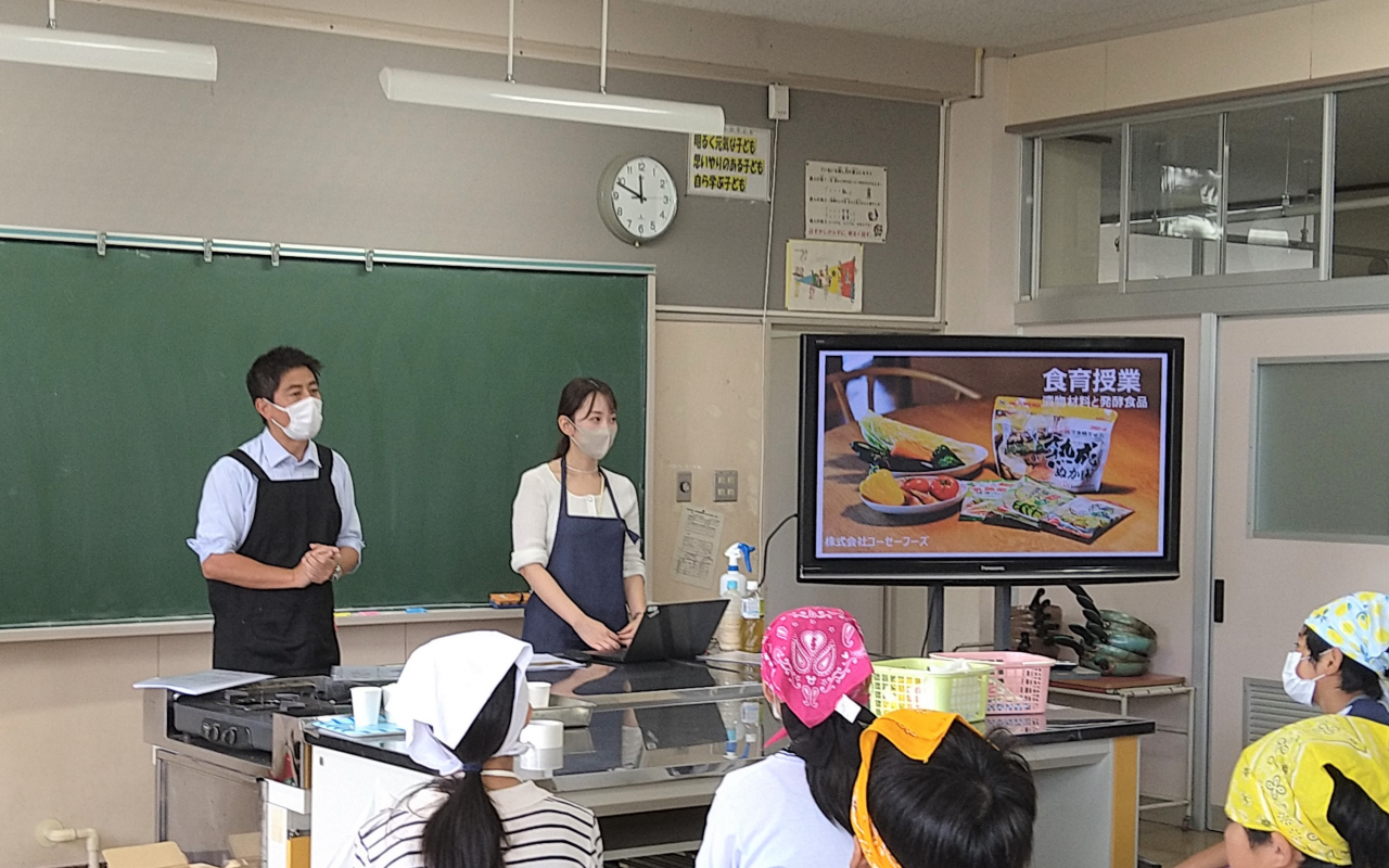 宮城県の小学校で食育授業を実施しました