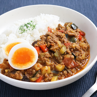 夏野菜あまざけキーマカレー