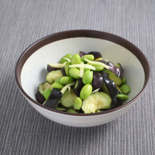 なすと枝豆の香味漬け