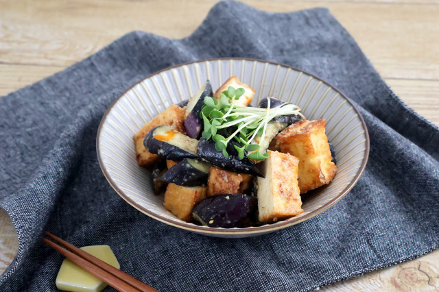 なす漬と厚揚げの中華和え