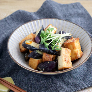 なす漬と厚揚げの中華和え