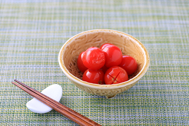 ミニトマトのあごだし漬